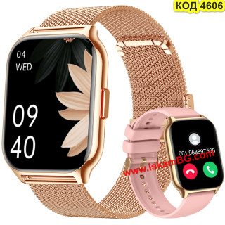 Дамски смарт часовник Bluetooth разговори IP67 – Стилен и умен