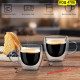 Двустенни Стъклени Чаши за Капучино, Лате и Чай | 250мл
