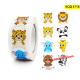 Стикери Животни на Ролка (500 бр.) Ø 2.5 см | Мотивация и Награди за Деца