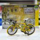 Метален макет на колело 1:10 Жълт | Колекционерски велосипед