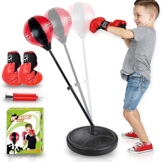 Детска боксова круша със стойка и ръкавици | Пълен комплект