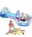 Детска палатка за игра 3в1 с тунел и басейн за топки „Океан“