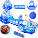 Детска палатка за игра 3в1 с тунел и басейн за топки „Океан“