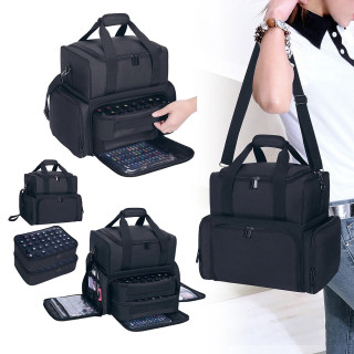 Професионална чанта (куфар) за маникюр за 80 лака и UV лампа