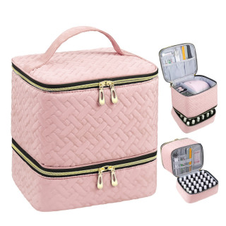 Чанта органайзер за лакове и отделение за лампа за нокти – Куфар за Маникюр