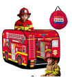 Детска палатка за игра – Пожарна кола (Pop-up)