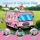 Детска палатка Камион за сладолед | Pop-up | Розова | IskamBG.com