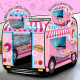 Детска палатка Камион за сладолед | Pop-up | Розова | IskamBG.com