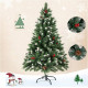 Евтина 3D Елха 180см със Сняг и Шишарки | Супер Оферта