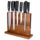 Магнитна дървена стойка за ножове | Елегантен органайзер от масивно дърво