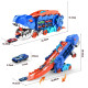 Камион Динозавър, който яде коли | T-Rex Писта с колички | Синя играчка