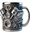 3D Чаша V8 Двигател – Високооктанов Подарък за Автоманиаци
