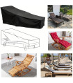 Водоустойчиво Покривало за Градински Шезлонг – Черно (210 см)