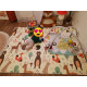 Меко двулицево килимче за бебе  180*200*1 см - Горски Животни