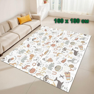 Сгъваемо меко килимче за игра за бебе, размер 160 х 180 см - модел 4854