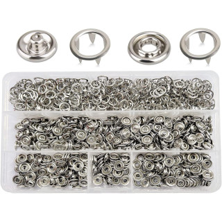 Сребърни Тик-Так Копчета 200 бр. | Метални Капси (Ринг)