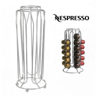 Стойка за кафе капсули Nespresso | Метален органайзер за 30 капсули