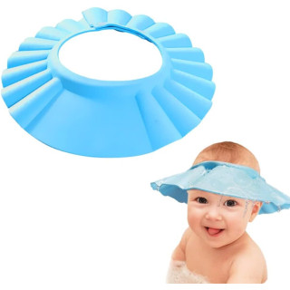 Шапка с козирка за къпане за момче – Синя | Без ушанки