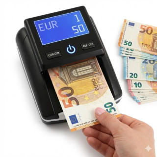 Автоматичен детектор за банкноти 2в1 | EUR, USD | Батерия