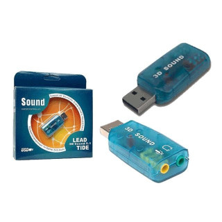 Външна USB 3D Звукова карта 5.1