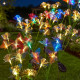 Цветни соларни лампи с пеперуди за градина – RGB LED