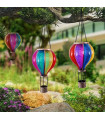 Соларен висящ фенер Балон с горещ въздух – градинска декорация с пламък ефект, 48 см