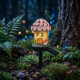 Декоративна соларна LED лампа Приказна къщичка за градина
