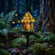 Декоративна соларна LED лампа Приказна къщичка за градина