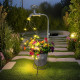 Соларна градинска лампа Чешма с LED нишки и кофа-саксия