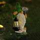 Декоративна градинска фигура на гном със соларно LED осветление