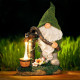 Градинска LED фигура Гном с ръчна помпа и соларно захранване