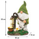 Градинска LED фигура Гном с ръчна помпа и соларно захранване