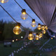 Соларен LED гирлянд за градина 10 метра 40 крушки