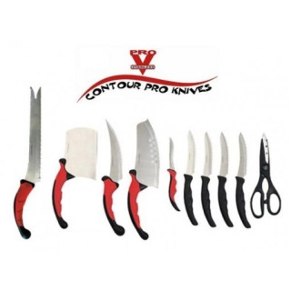 Комплект Contour Pro Knives от 9 ножа + ножица + магнитна стойка