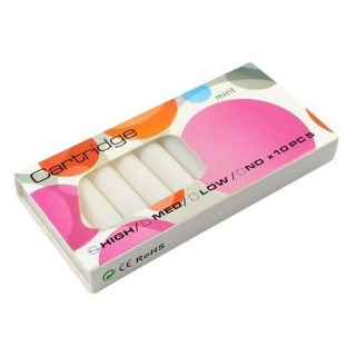 10 пълнители за електронна цигара Slim бяла