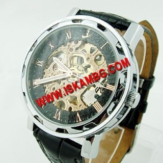 Елегантен часовник BLACK HOLLOW 2 видим механизъм