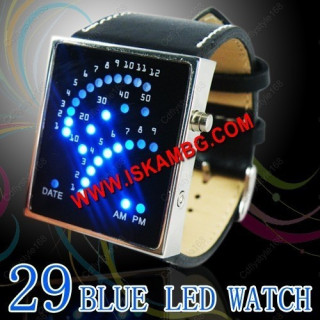 Уникален LED часовник с 29 светодиода