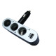 3-ка Разклонител за автомобилна запалка + USB