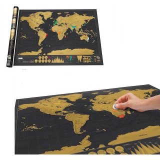 Мини карта на света за изтриване DELUXE