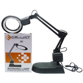 Настолна лампа с чупещо рамо и увеличение